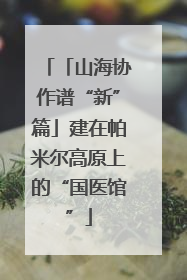 「山海协作谱“新”篇」建在帕米尔高原上的“国医馆”