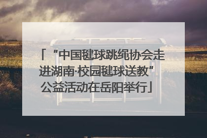“中国毽球跳绳协会走进湖南·校园毽球送教”公益活动在岳阳举行