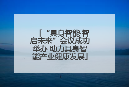 “具身智能·智启未来”会议成功举办 助力具身智能产业健康发展