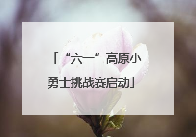 “六一”高原小勇士挑战赛启动