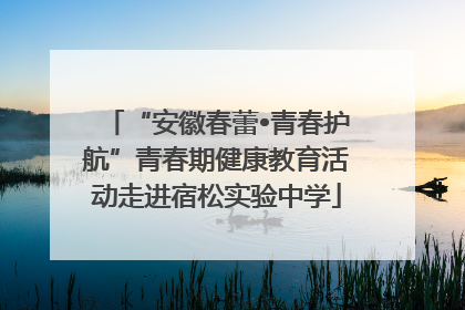 “安徽春蕾•青春护航”青春期健康教育活动走进宿松实验中学