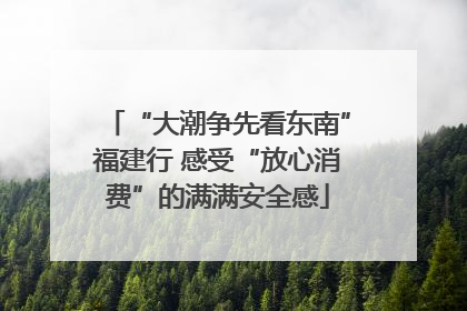 “大潮争先看东南”福建行 感受“放心消费”的满满安全感