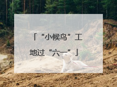 “小候鸟”工地过“六一”
