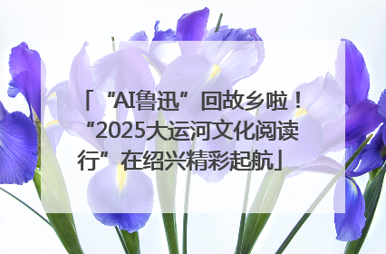 “AI鲁迅”回故乡啦！“2025大运河文化阅读行”在绍兴精彩起航
