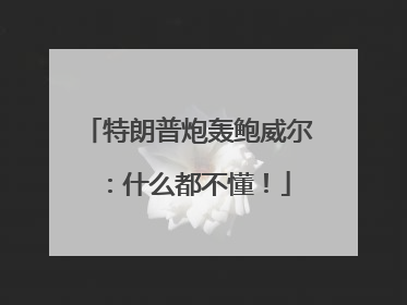 特朗普炮轰鲍威尔：什么都不懂！