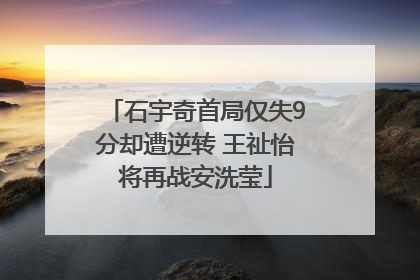 石宇奇首局仅失9分却遭逆转 王祉怡将再战安洗莹