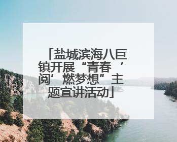 盐城滨海八巨镇开展“青春‘阅’燃梦想”主题宣讲活动
