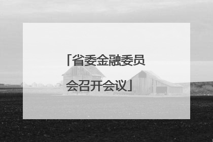 省委金融委员会召开会议