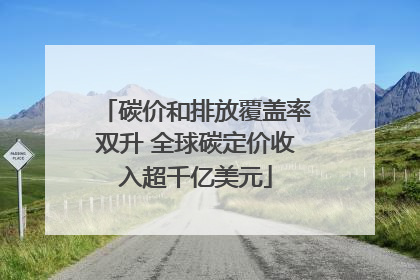 碳价和排放覆盖率双升 全球碳定价收入超千亿美元