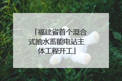 福建省首个混合式抽水蓄能电站主体工程开工