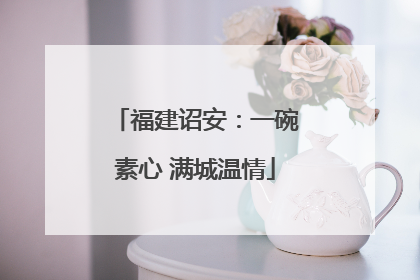 福建诏安：一碗素心 满城温情