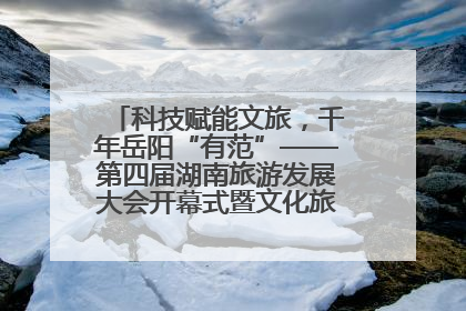 科技赋能文旅，千年岳阳“有范”——第四届湖南旅游发展大会开幕式暨文化旅游推介会侧记