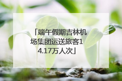端午假期吉林机场集团运送旅客14.17万人次