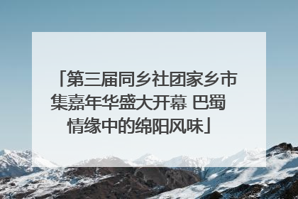 第三届同乡社团家乡市集嘉年华盛大开幕 巴蜀情缘中的绵阳风味