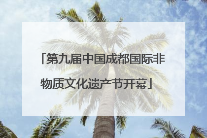 第九届中国成都国际非物质文化遗产节开幕