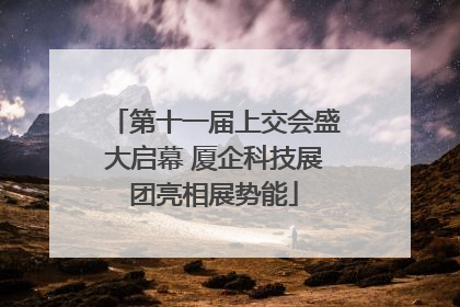 第十一届上交会盛大启幕 厦企科技展团亮相展势能