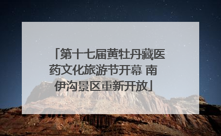 第十七届黄牡丹藏医药文化旅游节开幕 南伊沟景区重新开放