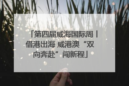 第四届威海国际周丨借港出海 威港澳“双向奔赴”闯新程