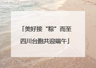 美好接“粽”而至 四川台胞共迎端午