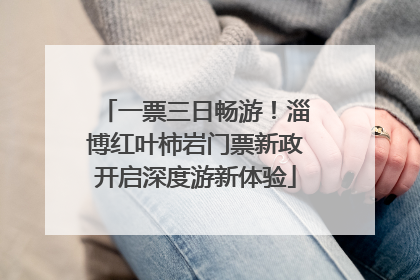 一票三日畅游！淄博红叶柿岩门票新政开启深度游新体验