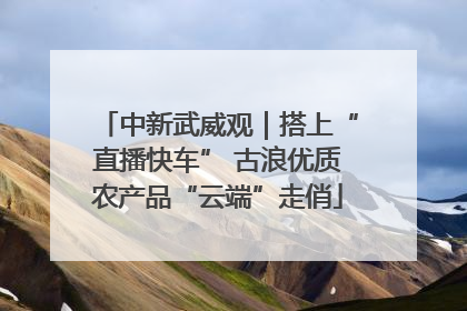 中新武威观｜搭上“直播快车” 古浪优质农产品“云端”走俏