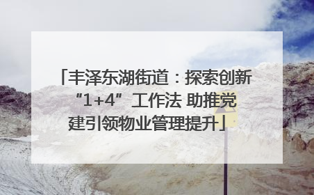 丰泽东湖街道：探索创新“1+4”工作法 助推党建引领物业管理提升
