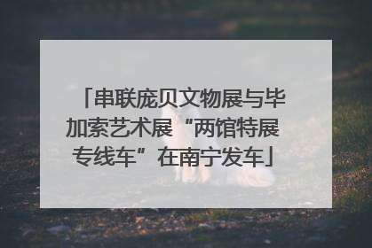 串联庞贝文物展与毕加索艺术展“两馆特展专线车”在南宁发车