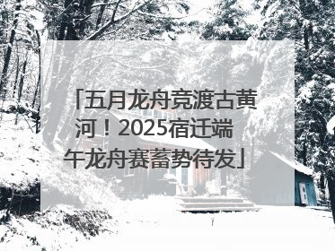 五月龙舟竞渡古黄河！2025宿迁端午龙舟赛蓄势待发