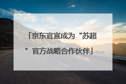 京东官宣成为“苏超”官方战略合作伙伴