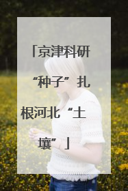 京津科研“种子”扎根河北“土壤”