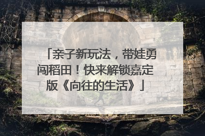 亲子新玩法，带娃勇闯稻田！快来解锁嘉定版《向往的生活》