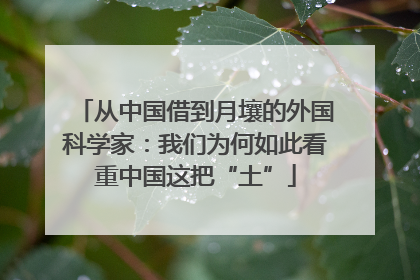 从中国借到月壤的外国科学家：我们为何如此看重中国这把“土”