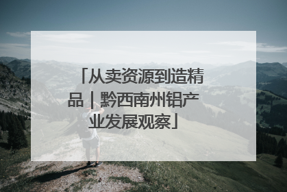 从卖资源到造精品｜黔西南州铝产业发展观察