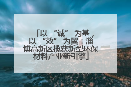 以 “诚” 为基，以 “效” 为翼：淄博高新区揽获新型环保材料产业新引擎