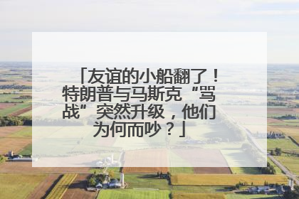 友谊的小船翻了！特朗普与马斯克“骂战”突然升级，他们为何而吵？