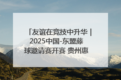 友谊在竞技中升华｜2025中国-东盟藤球邀请赛开赛 贵州惠水燃动“空中芭蕾”
