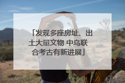 发现多座房址、出土大量文物 中乌联合考古有新进展