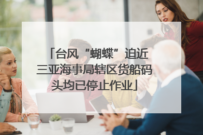 台风“蝴蝶”迫近 三亚海事局辖区货船码头均已停止作业