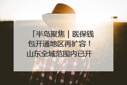 半岛聚焦｜医保钱包开通地区再扩容！山东全域范围内已开通，有何用处？如何操作？速戳→