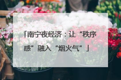 南宁夜经济：让“秩序感”融入“烟火气”