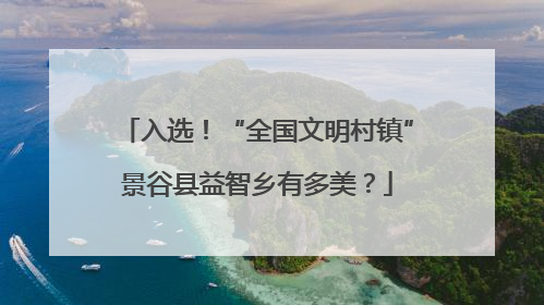 入选！“全国文明村镇”景谷县益智乡有多美？