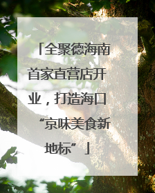 全聚德海南首家直营店开业，打造海口“京味美食新地标”