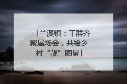兰溪镇：干群齐聚屋场会，共绘乡村“靓”图景