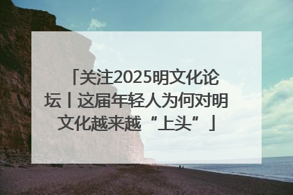 关注2025明文化论坛丨这届年轻人为何对明文化越来越“上头”