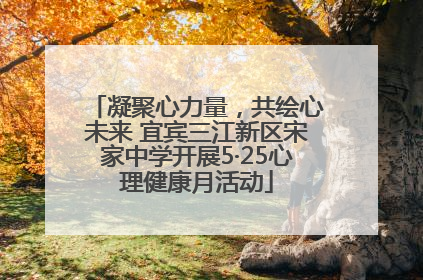 凝聚心力量，共绘心未来 宜宾三江新区宋家中学开展5·25心理健康月活动