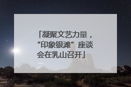 凝聚文艺力量，“印象银滩”座谈会在乳山召开