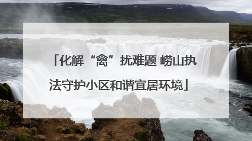 化解“禽”扰难题 崂山执法守护小区和谐宜居环境