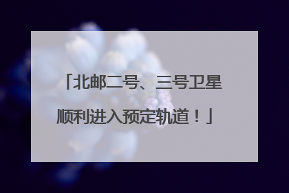 北邮二号、三号卫星顺利进入预定轨道！