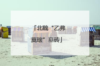 北魏“乙弗莫瓌”墓砖