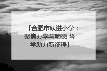 合肥市跃进小学：聚焦办学与师德 督学助力新征程